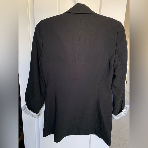 Black Dynamite Blazer with Striped Lining - Picture 3 of 7